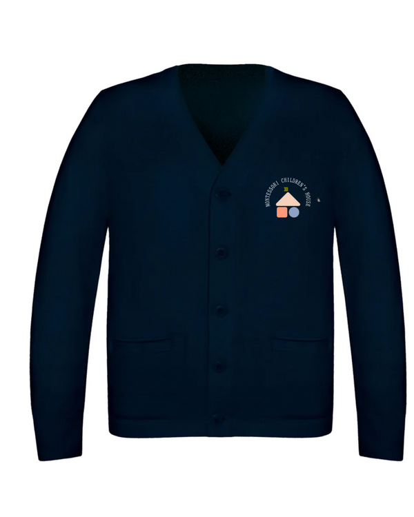 MCH Navy Blue Long Sleeve V-Neck Button Cardigan