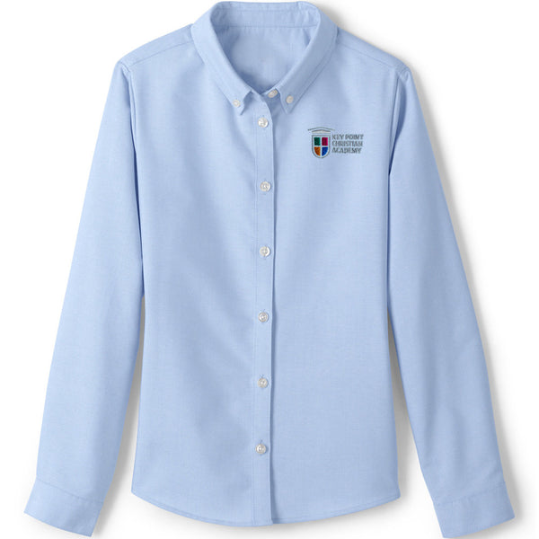 KPCA Light Blue Long Sleeve Oxford Blouse (Fem Fit)