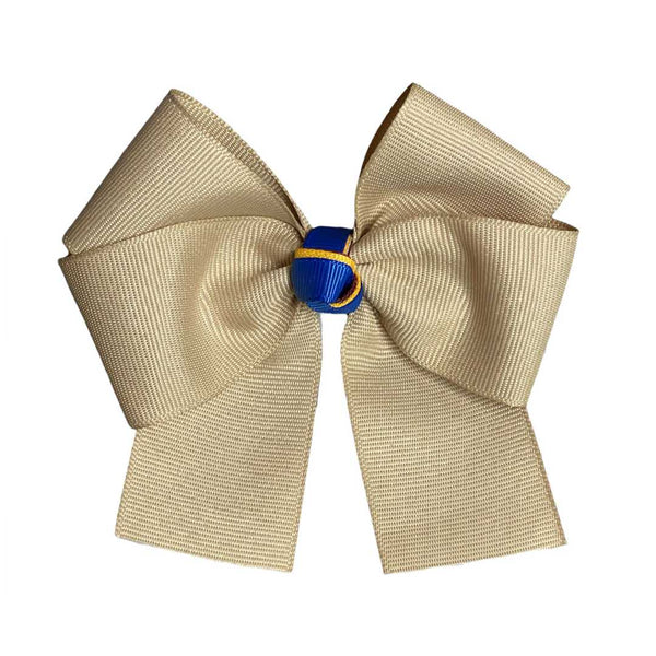 Khaki Luli Hair Clip Bow (Medium Size)